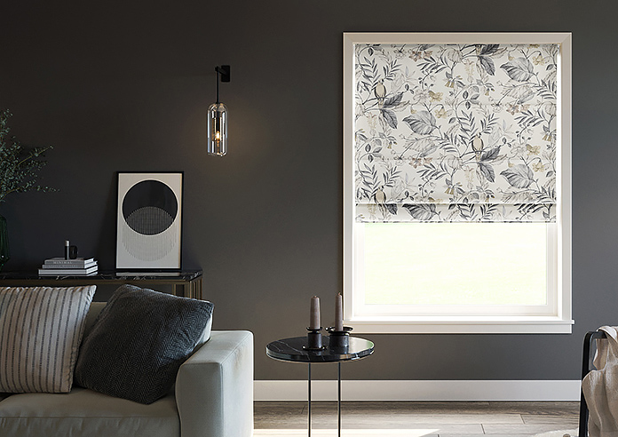Iquitos, Anthracite - Motorised Roman Blind - Image 3